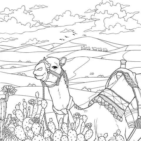 Camel in the Desert