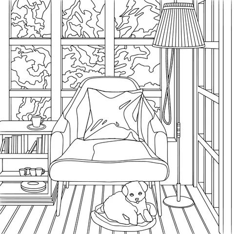A Cozy Indoor Resting Nook