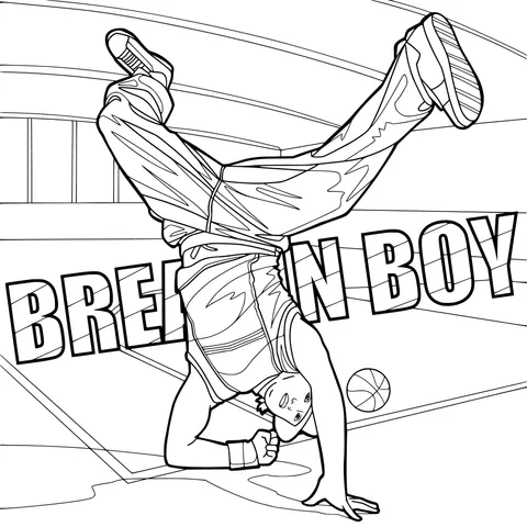 Break - dancing Boy