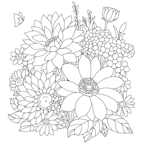 Colorful Flower Illustration