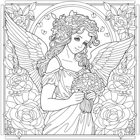 Flower - holding Angel