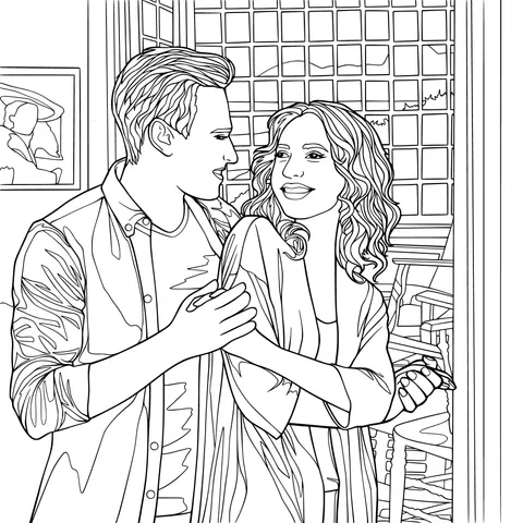 Couple looking at each other tenderly