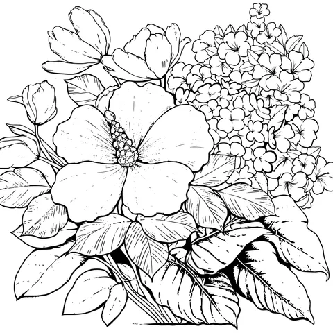 Colorful Flower Illustration