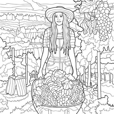 Woman in the Vineyard