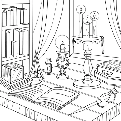 Desk by Candlelight