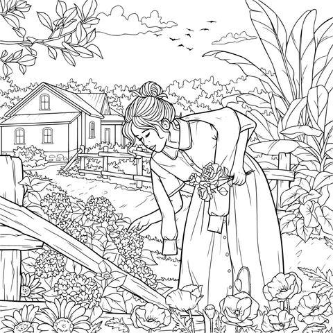 Woman in the Garden