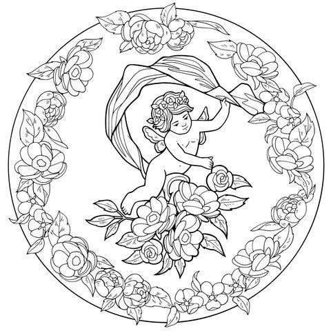 花丛中的小天使