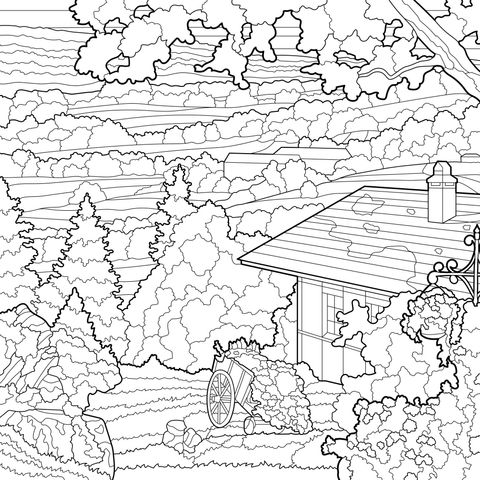 田园小屋美景