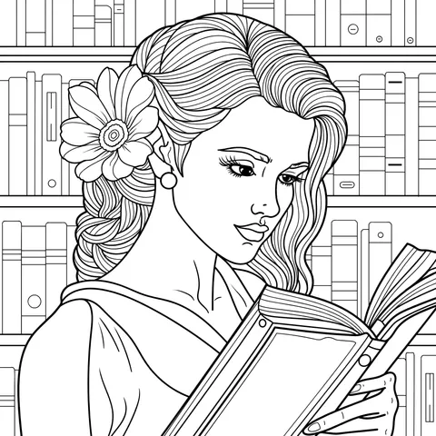 Woman Reading a Book