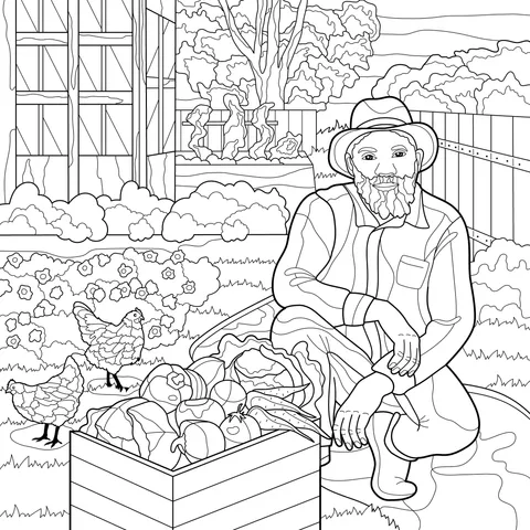 The Farmer and the Bountiful Vegetables