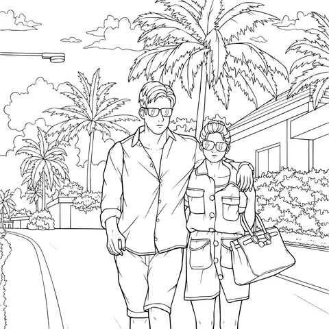 Lovers Strolling