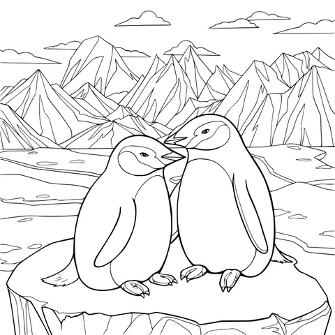 Penguin Companions on the Ice