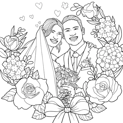 Happy Moment of Newly - weds