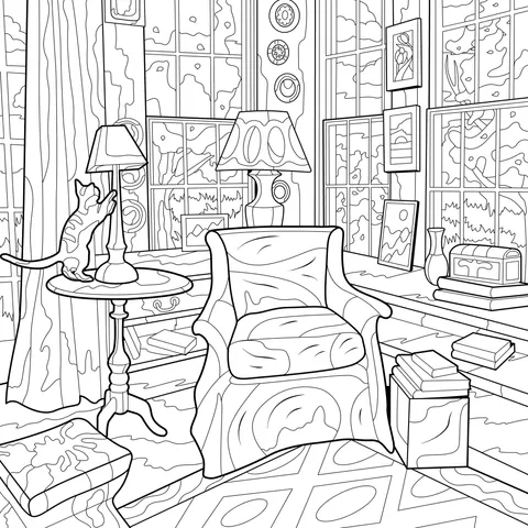 Cozy Indoor Relaxing Corner