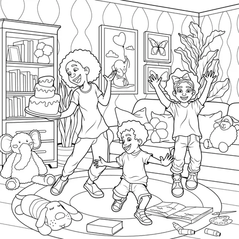 A joyous family birthday - celebration moment