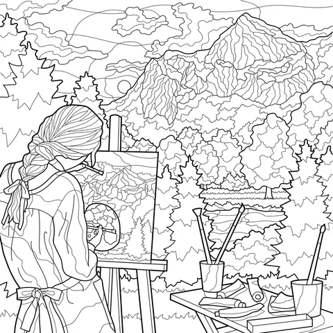 Painting Time in the Mountains and Forests