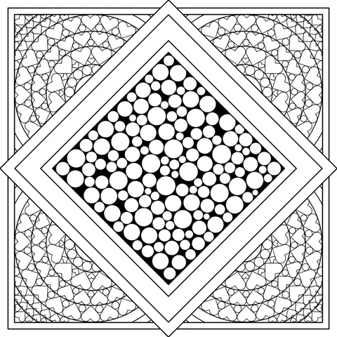 Colorful Geometric Circular Pattern