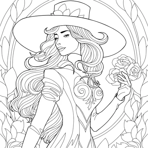 The Witch with Flowers