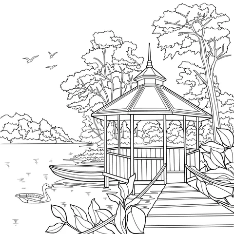 Pavilion by the Lake