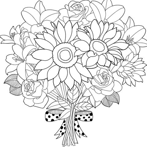 多彩花束
