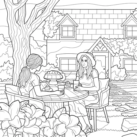 Afternoon Tea Time in the Garden