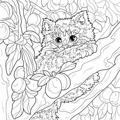 Kitten on the Tree