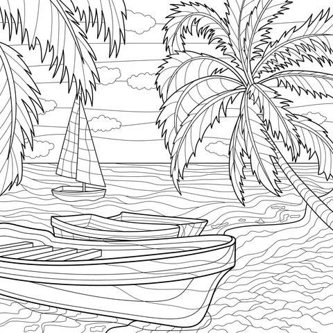 Tropical Seaside Scenery