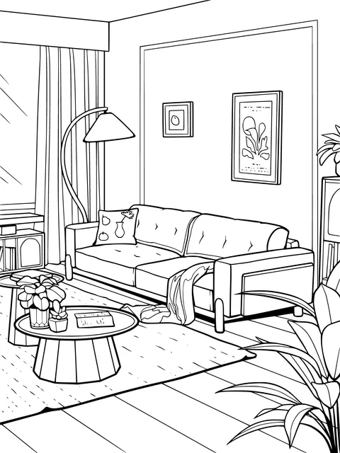 Cozy living - room scene