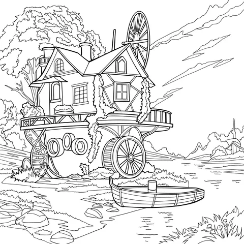 Magical Tree - house by the River