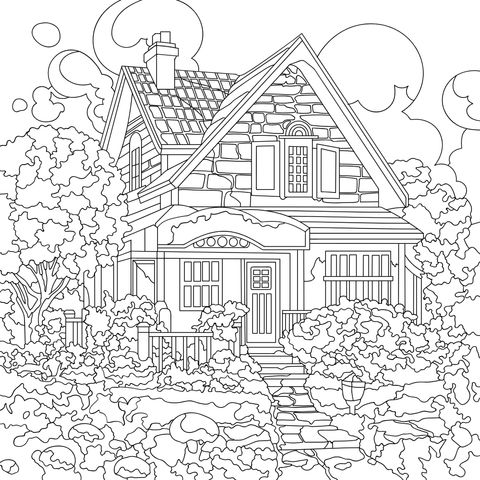美丽的花园小屋