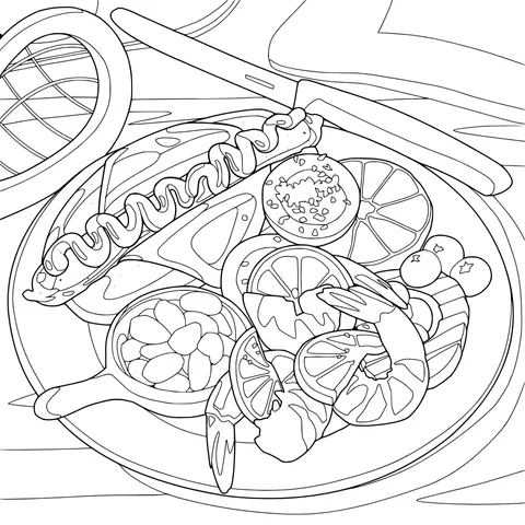 A Plentiful Food Platter