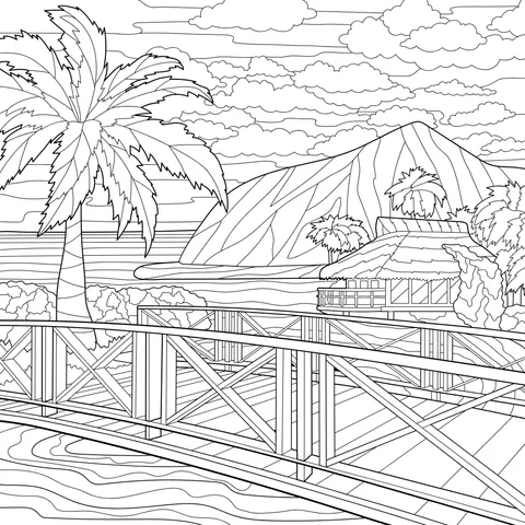 Tropical Island Scenery