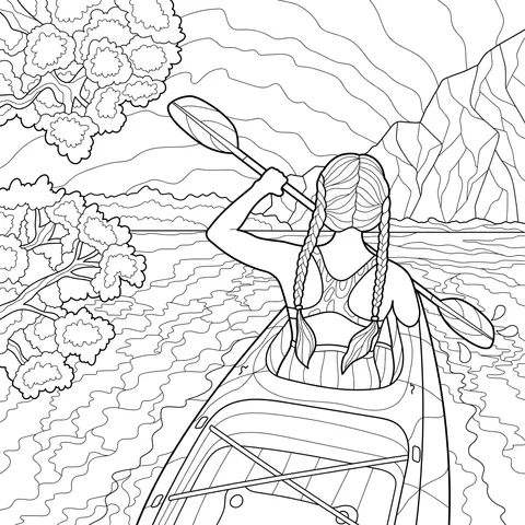 Woman's Kayaking Journey