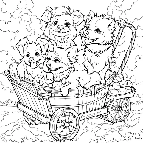 Dogs in the Cart