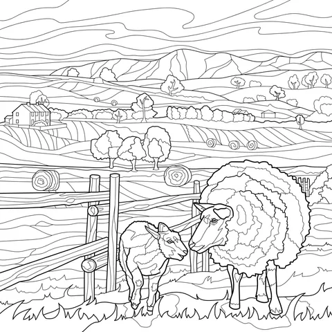 Rural Pastoral Scene