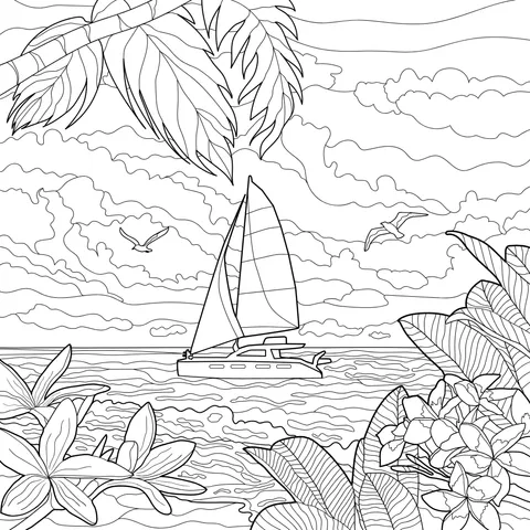 Tropical Seaside Scenery