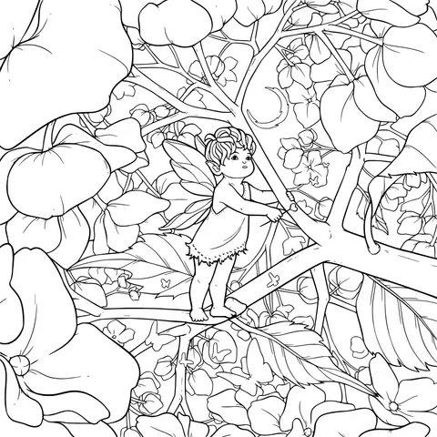 A Fairy in the Flower丛