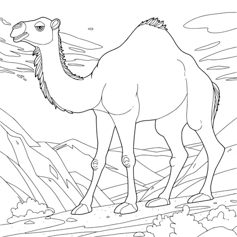 Camel in the Desert
