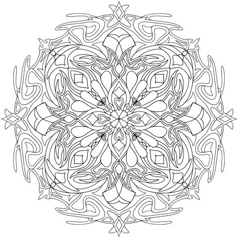 多彩曼陀罗图案