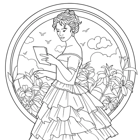 Lady Reading a Letter by the Window