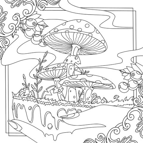 手掌上的奇幻蘑菇世界