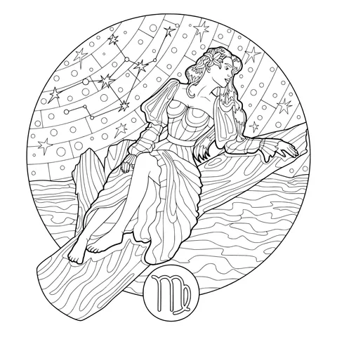 Virgo Female Illustration