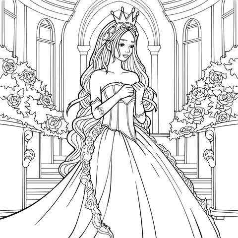 Princess in Gorgeous Attire