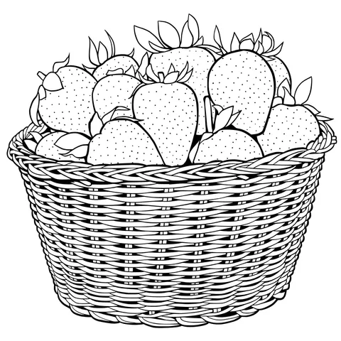 A basket of strawberries