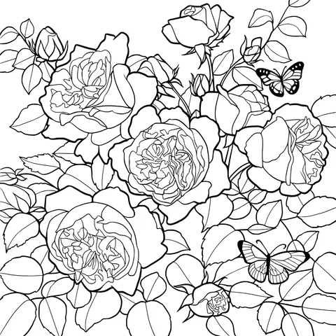Flowers and Butterflies