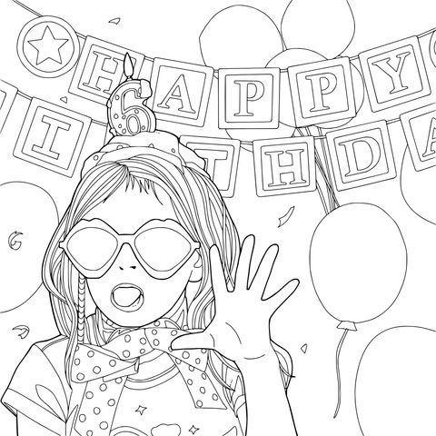 庆祝5岁生日的孩子