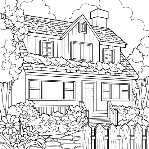 Colorful Blue House