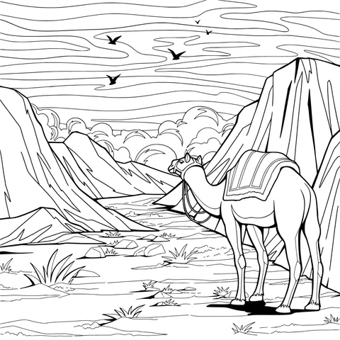 Camel in the Desert