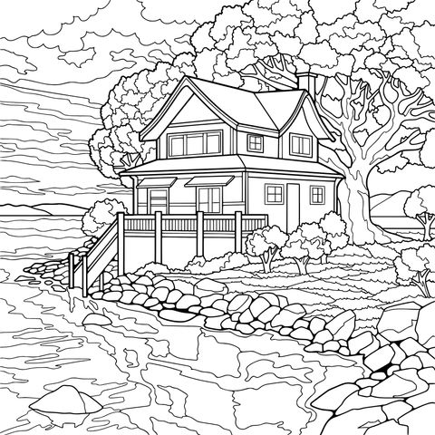 湖畔的梦幻小屋