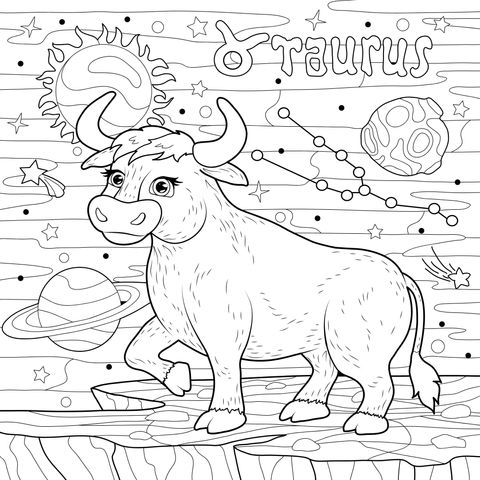 金牛座插画